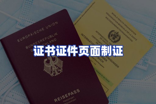 证书证件页面制证